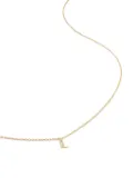 Monica Vinader 14kt yellow gold small Initial L necklace