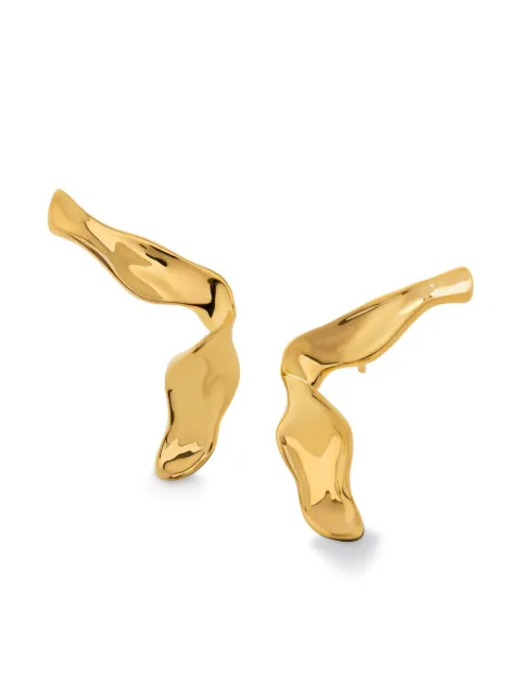 Monica Vinader wave stud earring