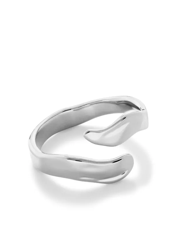 Monica Vinader The Wave asymmetric wrap ring