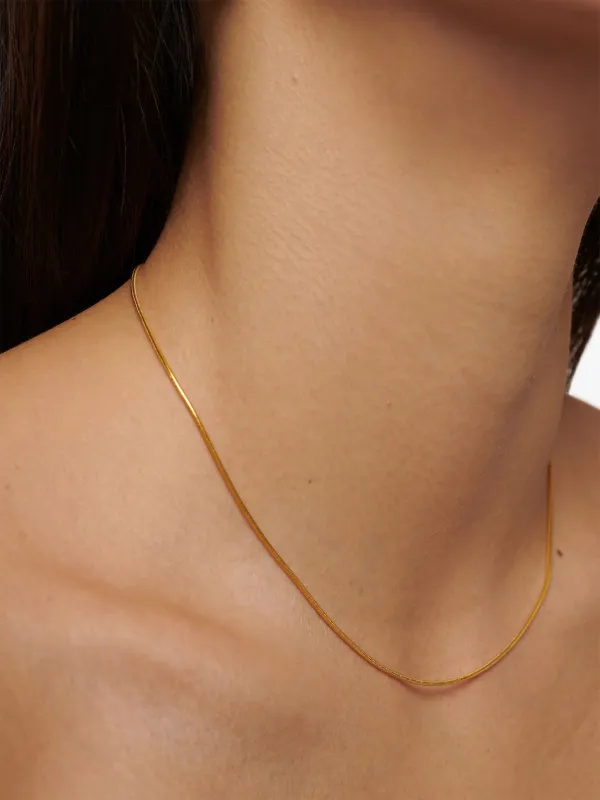 Monica Vinader Snake Choker Necklace Gold FARFETCH IN