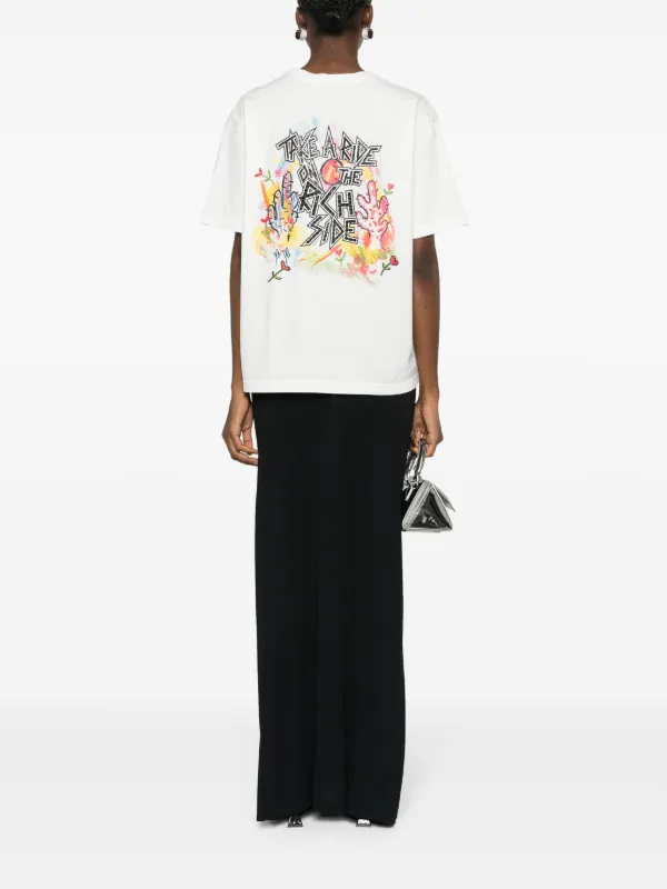Tシャツ・カットソー ALESSANDRA RICH Maglia Alessandra Rich Embellished cotton-jersey T-shirt Alessandra