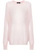 Fabiana Filippi drop-shoulder brushed jumper - Pink
