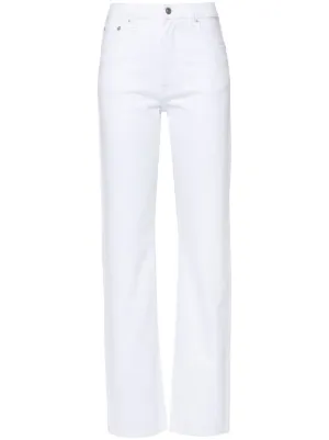 ETRO Embroidered straight-leg Jeans | White | FARFETCH