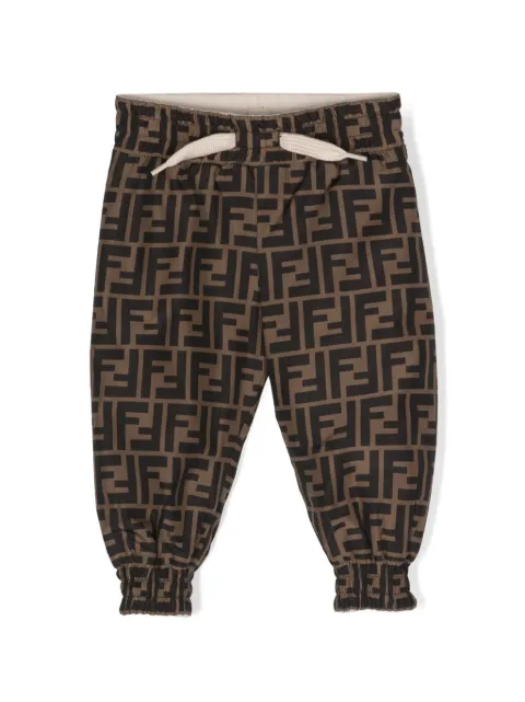 Fendi Kids Calça de moletom dupla face