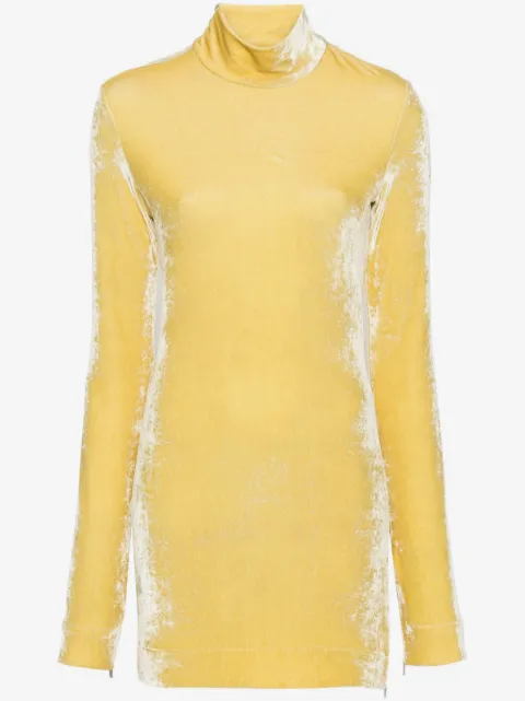 Jil Sander Langärmeliges Samtoberteil