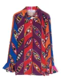 PUCCI Junior graphic-print shirt - Purple