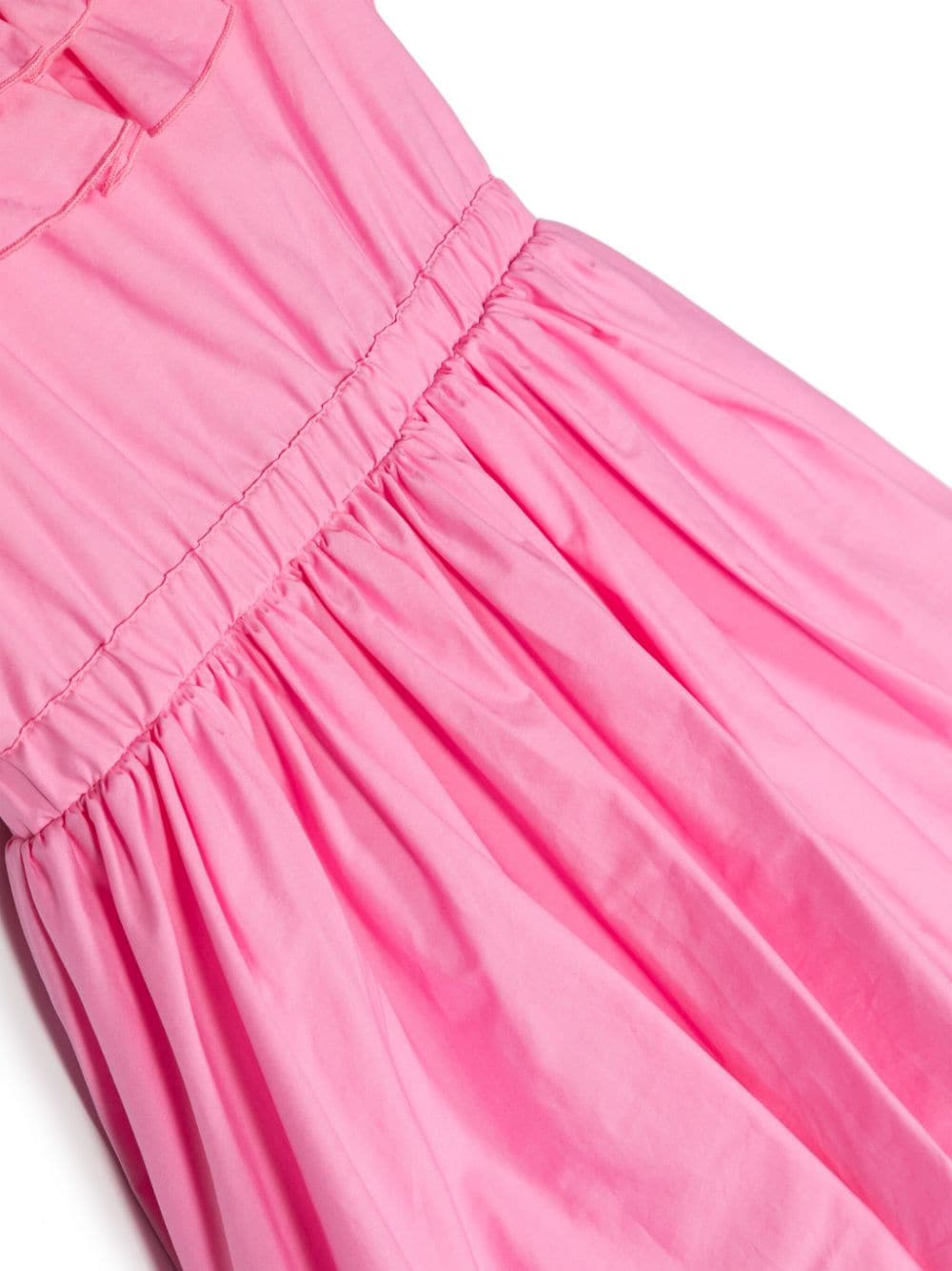 Monnalisa Katoenen geplooide jurk Roze