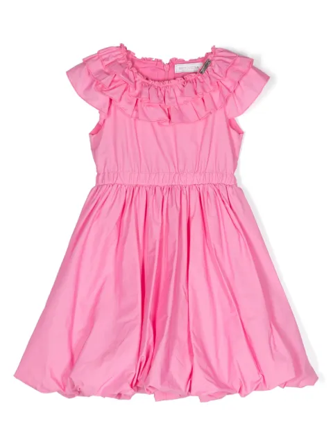 Monnalisa pleated cotton dress