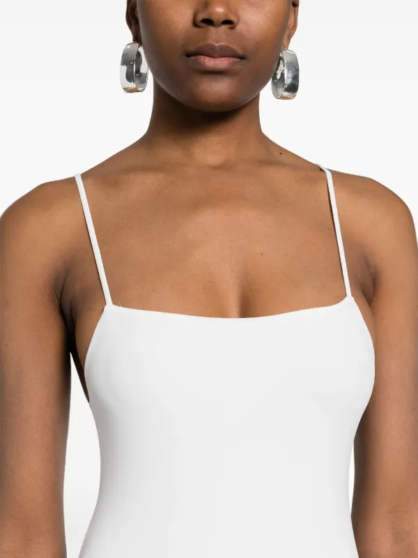 最愛 | Bodysuit square-neck Sander Jil White GE FARFETCH | トップス