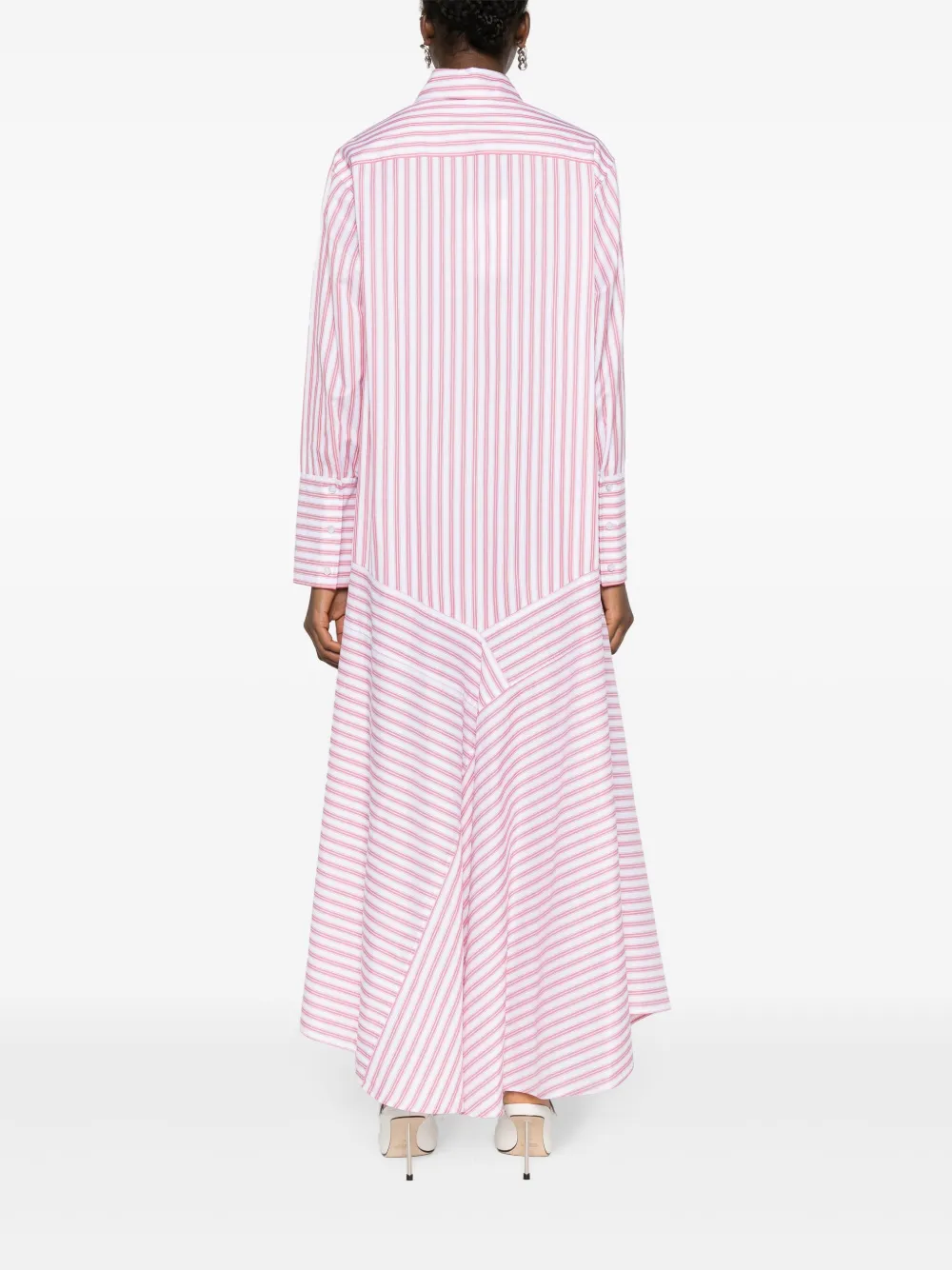 Viktor & Rolf Violant asymmetrische maxi-blousejurk Rood