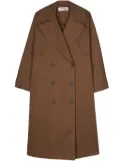 Róhe double-breasted trench coat - Brown