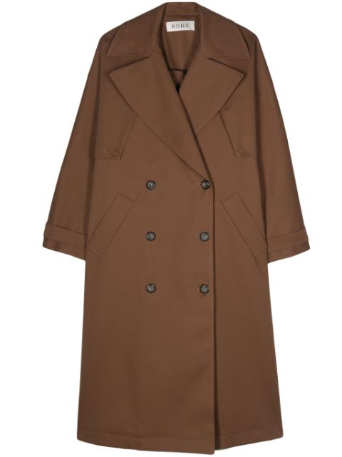 Róhe double-breasted trench coat