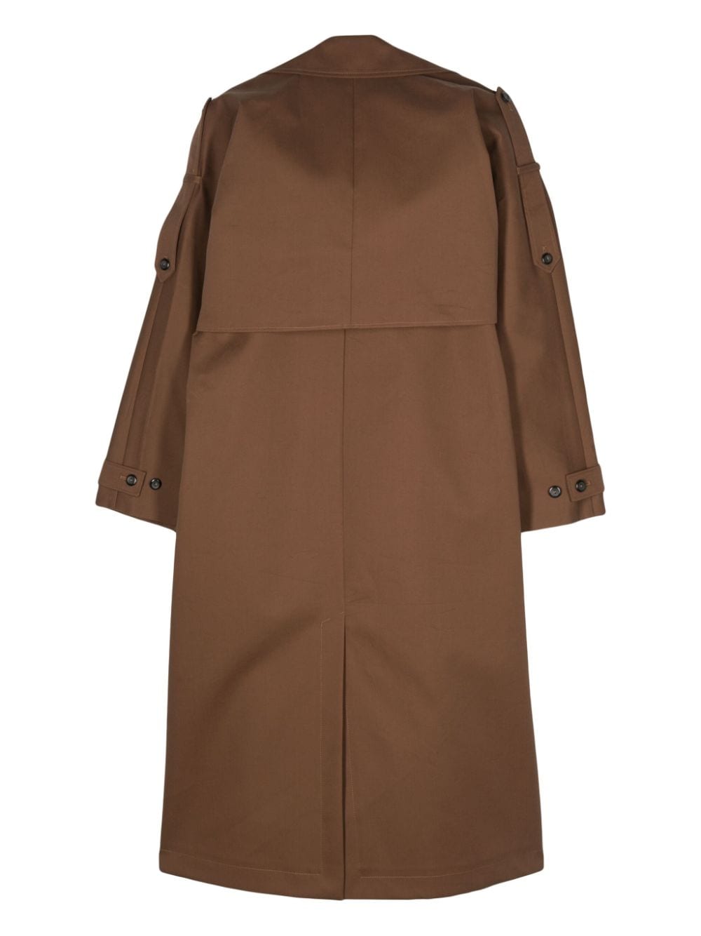 Shop Rohe Double-breasted Trench Coat In Brown