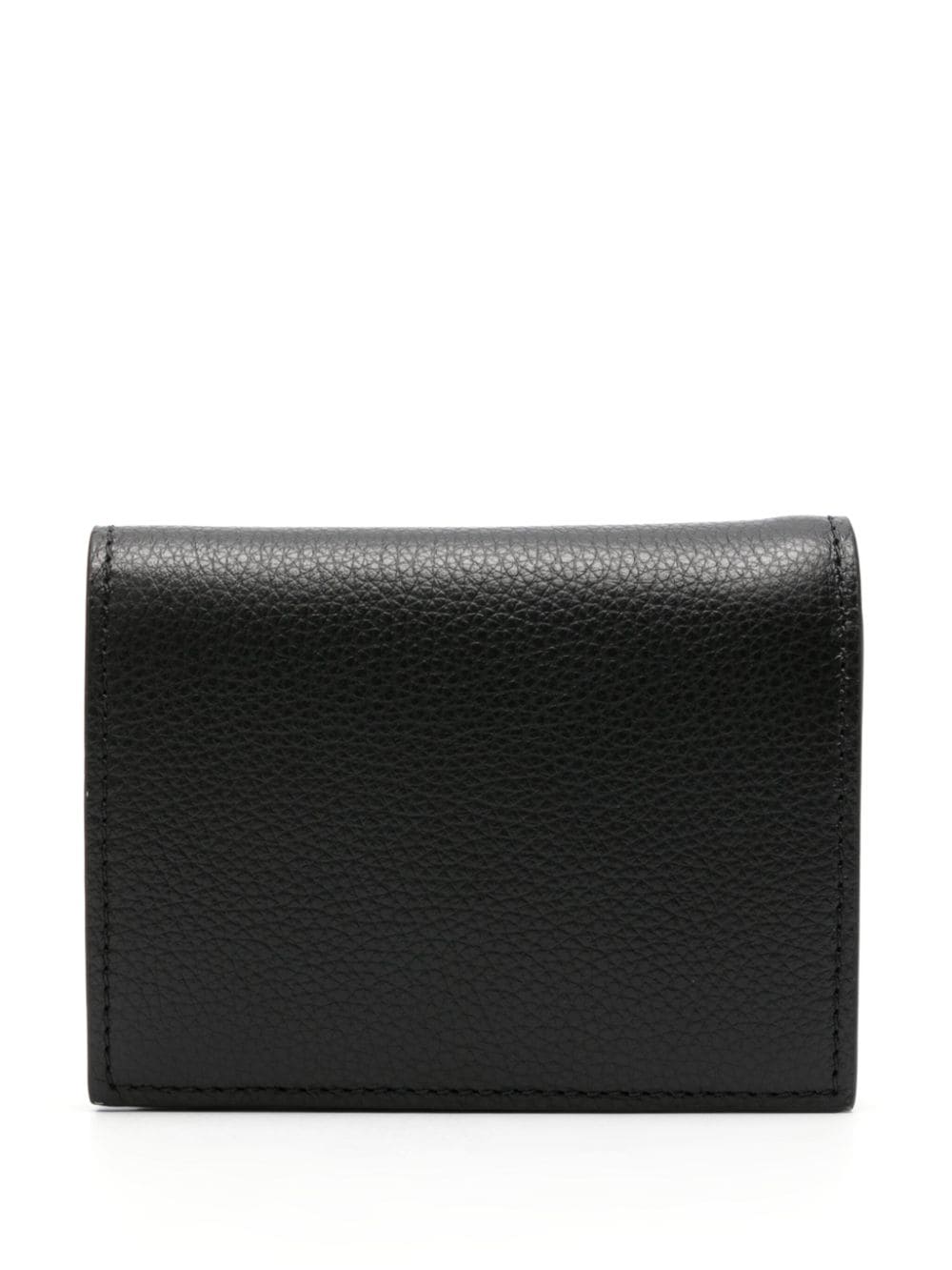 Shop Marni Logo-embroidered Leather Wallet In Black