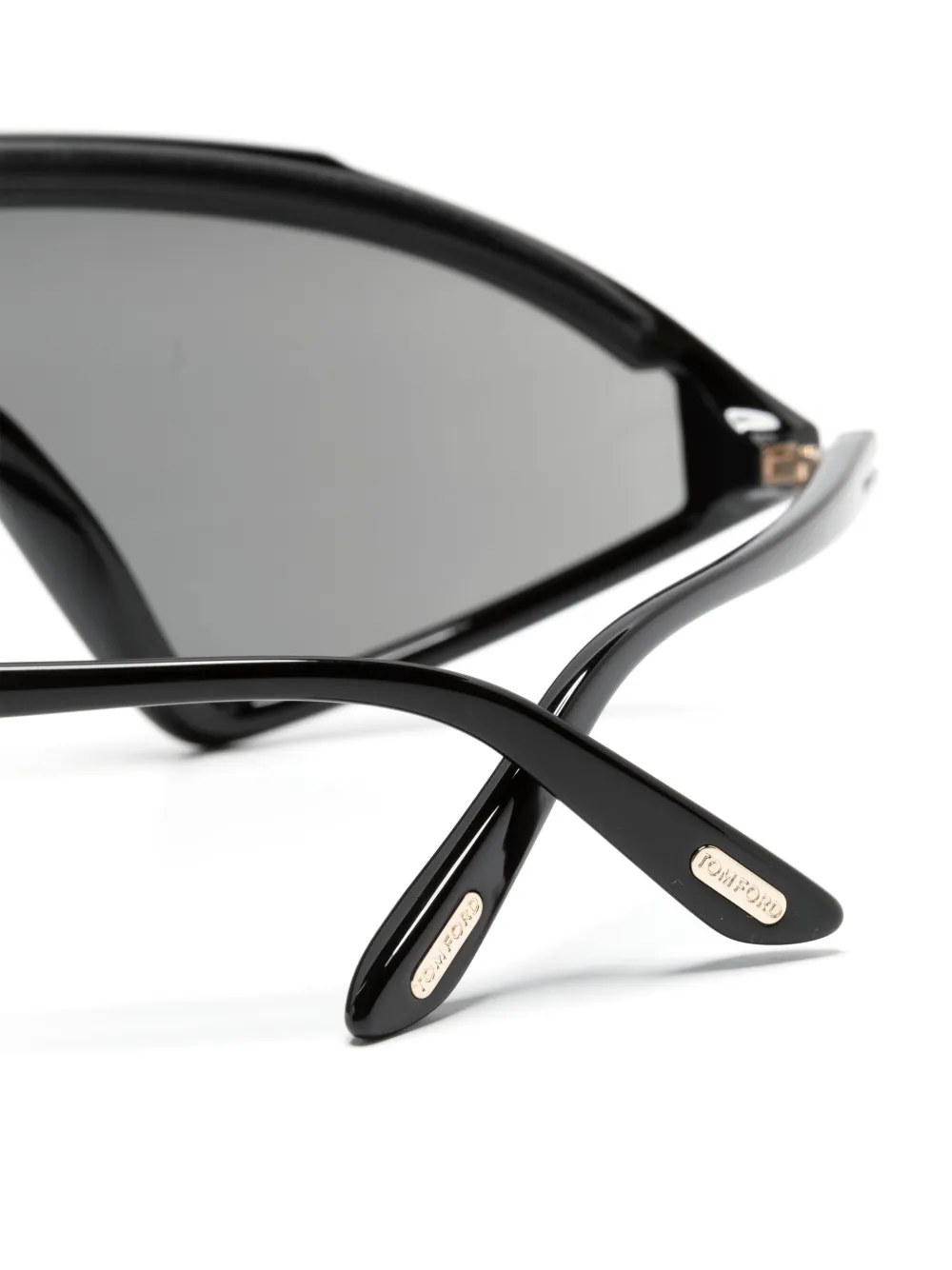 Shop Tom Ford Lorna Shield-frame Sunglasses In Schwarz