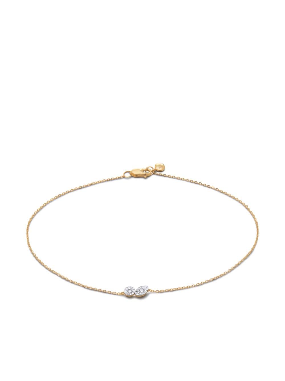 Monica Vinader 14kt Yellow Gold Diamond Duo-chain Bracelet