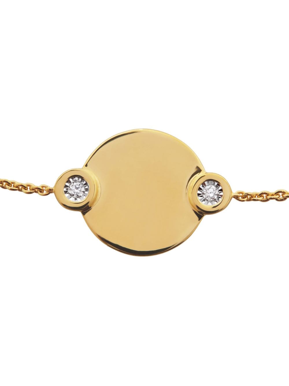 Shop Monica Vinader Engravable Chain Bracelet In Gold