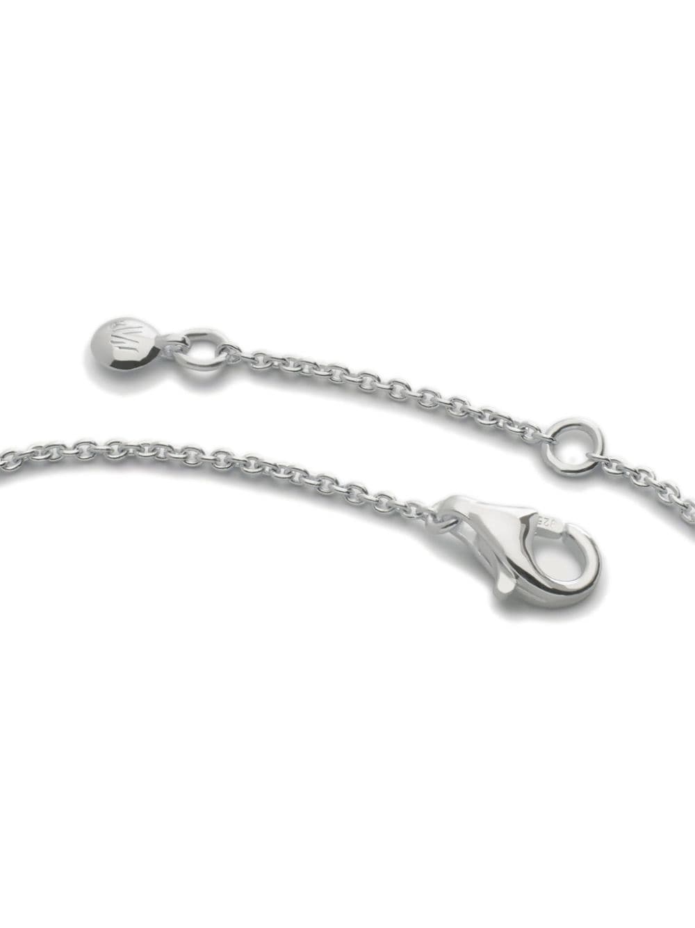 Shop Monica Vinader Heart Station Chain Bracelet In Silber