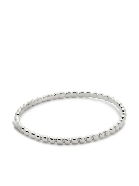 Monica Vinader Nura silver teardrop bangle bracelet