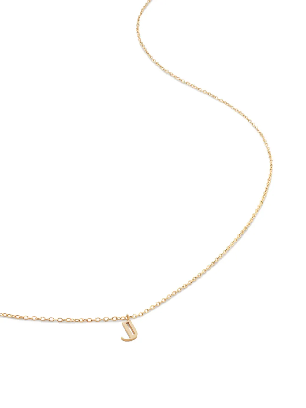 Monica Vinader collar Initial J pequeño en oro amarillo de 14kt | dorado | Image 1