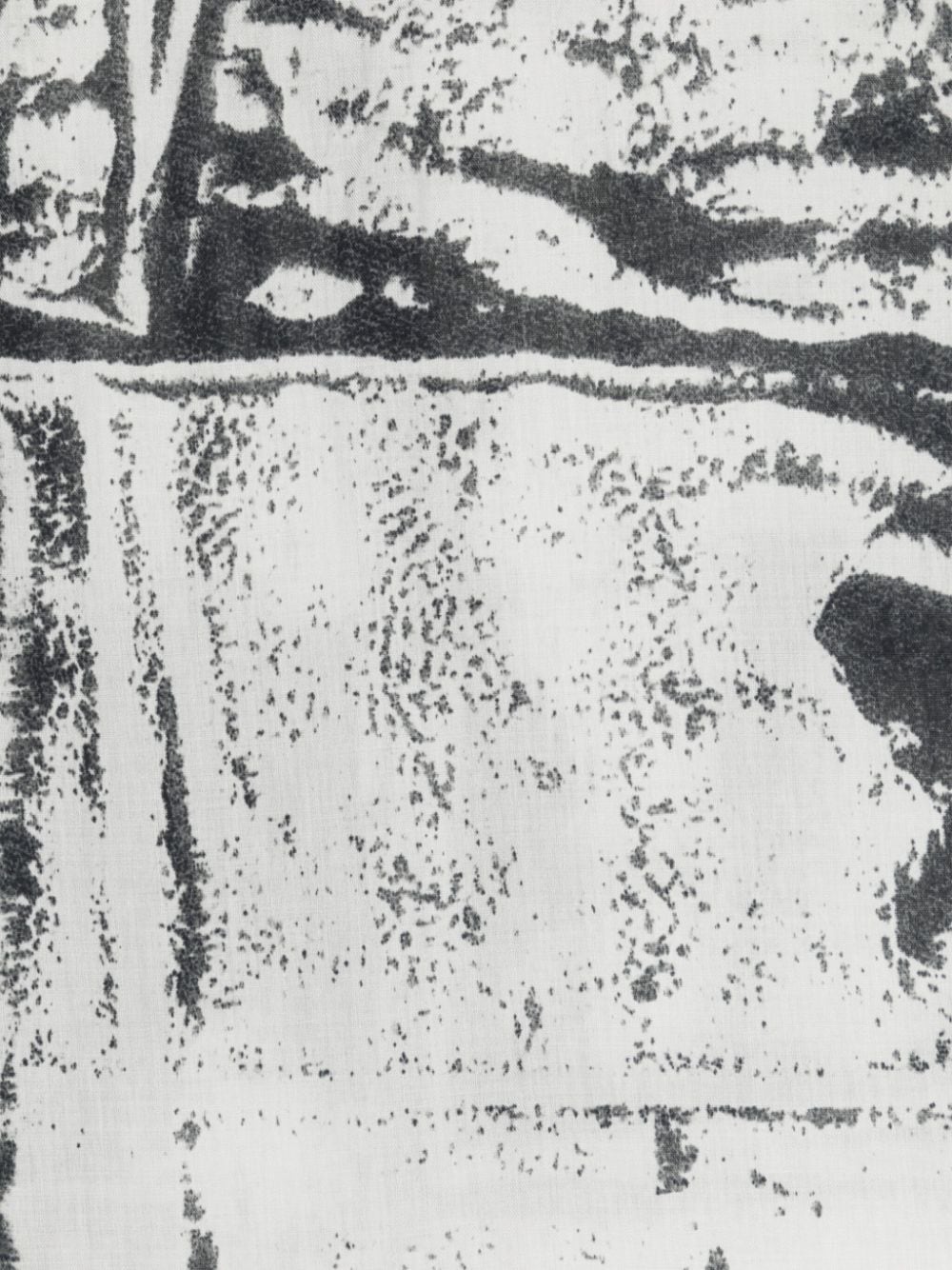 Alexander McQueen Sjaal met abstracte print en logostreep - Wit