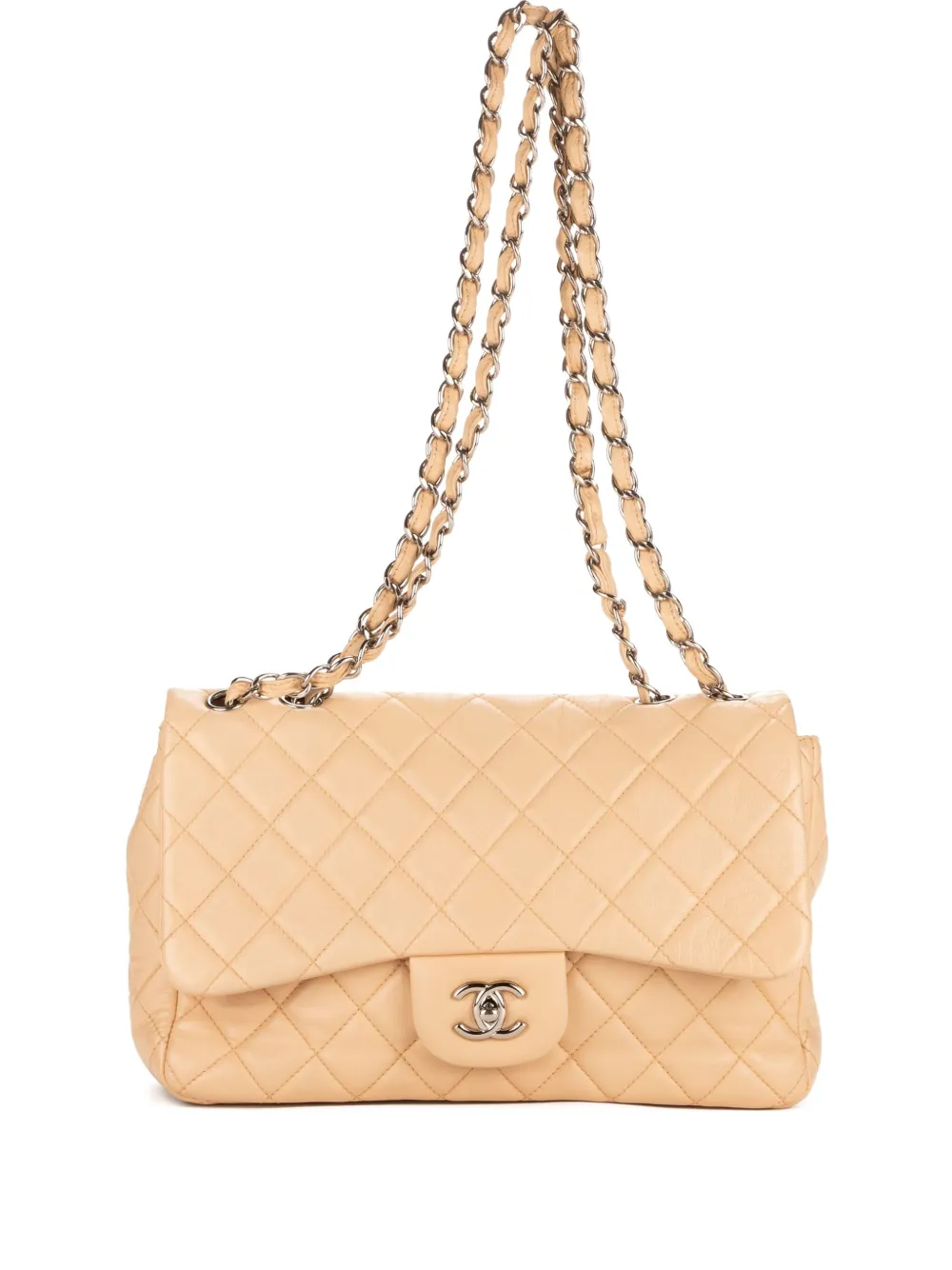 CHANEL Pre-Owned Borsa a spalla Timeless Flap Jumbo - Toni neutri