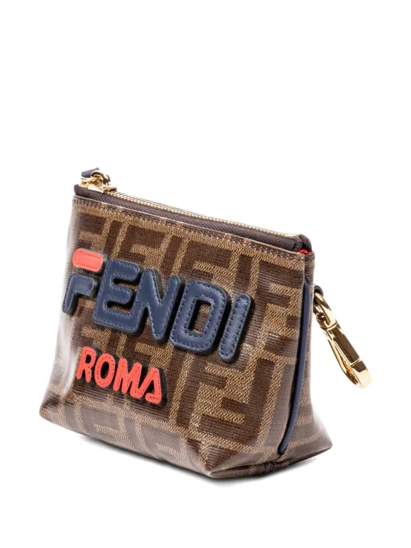 リ*ン様 FENDI ロゴ クラッチバッグ　フィラコラボ Fendi Pre-Owned x Fila クラッチバッグ | ブラウン | FARFETCH JP
