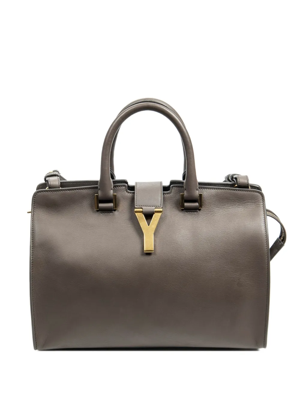 Saint Laurent Pre-Owned Borsa tote con dettaglio Y - Grigio
