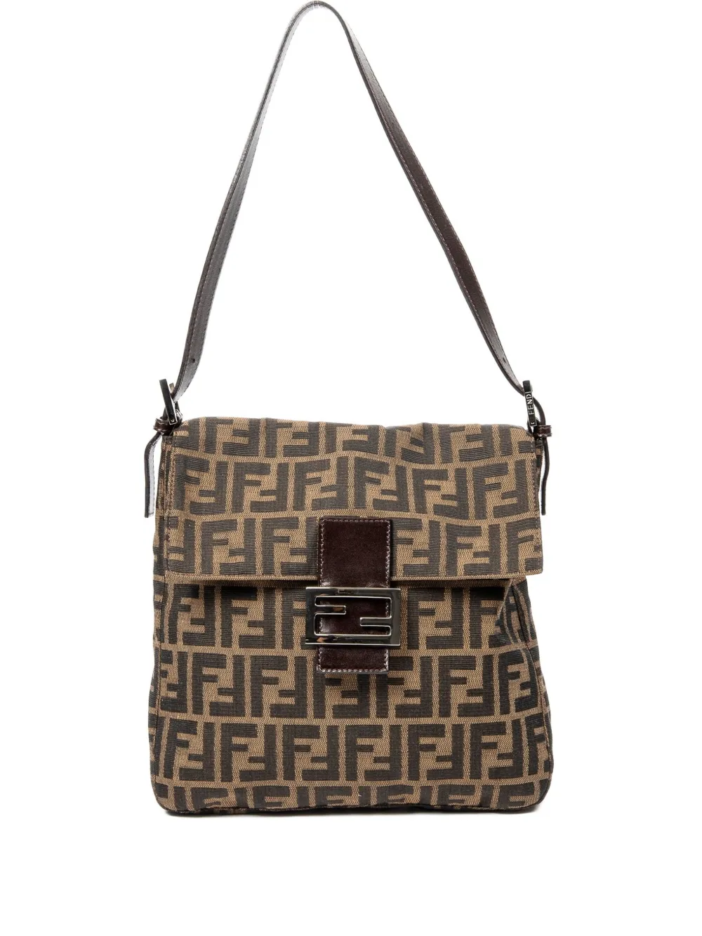 Fendi Pre-Owned Borsa a spalla con motivo FF - Marrone