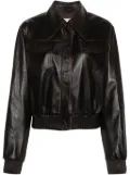 REMAIN leather bomber jacket - Brown