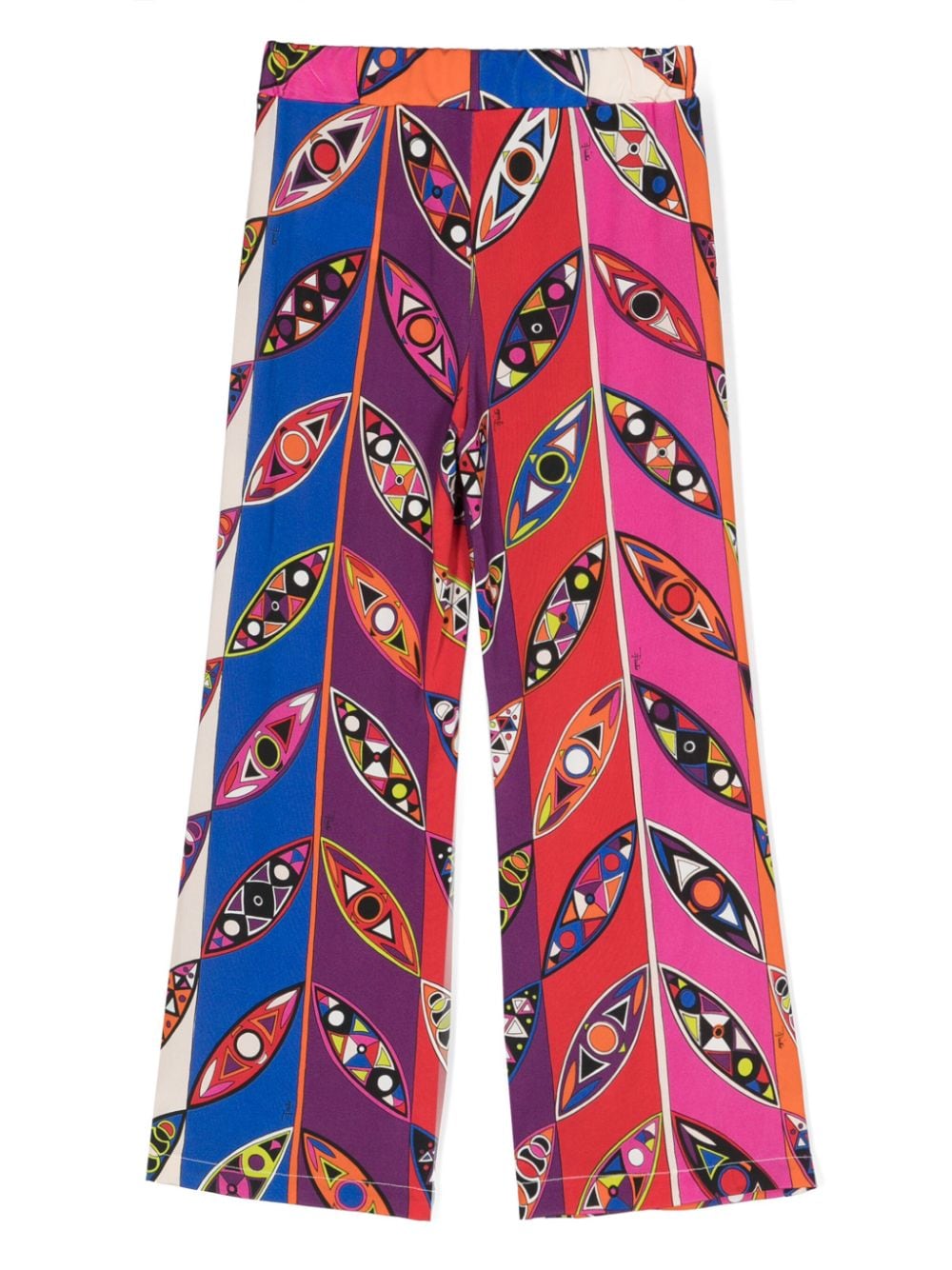 Shop Pucci Junior Graphic-print Straight-leg Trousers In Pink