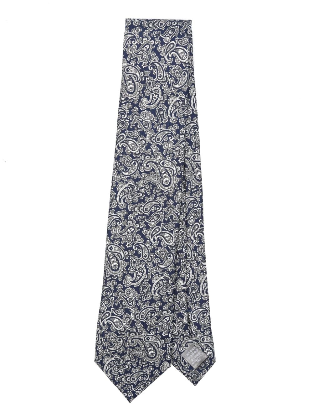 Dunhill paisley-print silk tie - Blau