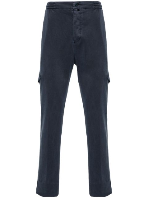 Kiton drawstring tapered-leg trousers