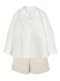 AMAYA linen blend short set - Neutrals