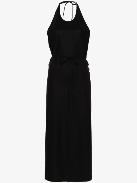 Baserange Apron silk wrap dress