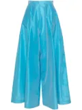 Viktor & Rolf mid-rise taffeta palazzo trousers - Blue