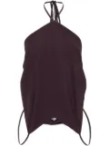 Viktor & Rolf Upside-down crepe top - Purple