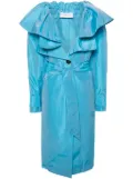 Viktor & Rolf belted taffeta trench coat - Blue