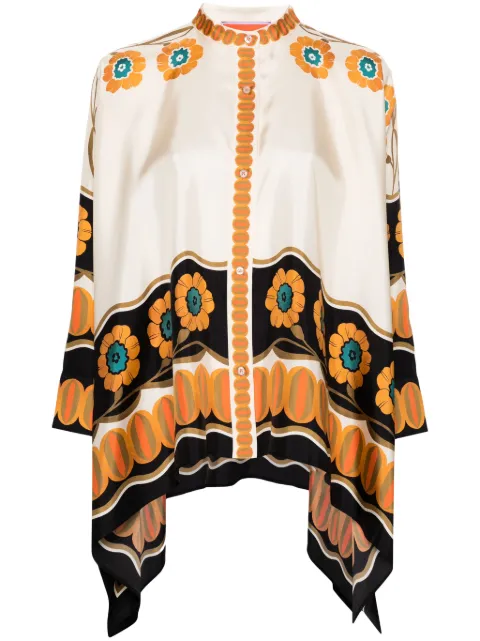 La DoubleJ blusa de seda Daisy Chain