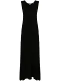 ASPESI fine-knit maxi shift dress - Black