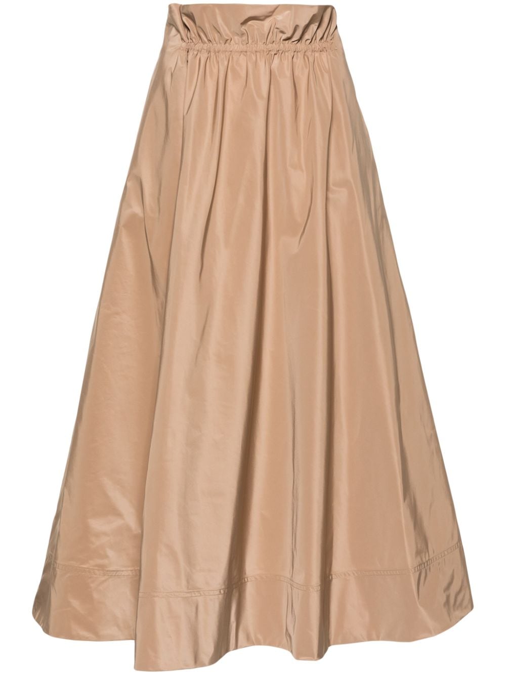 ASPESI Francine gesmockte midi-rok Beige