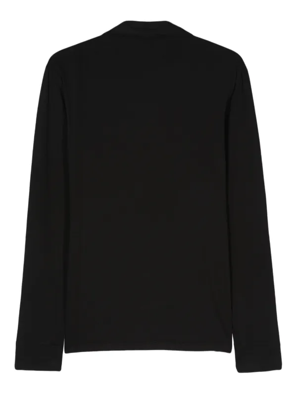 JAMES PERSE ロングスリーブポロシャツ James Perse ロングスリーブ ポロシャツ | ブラック | FARFETCH JP