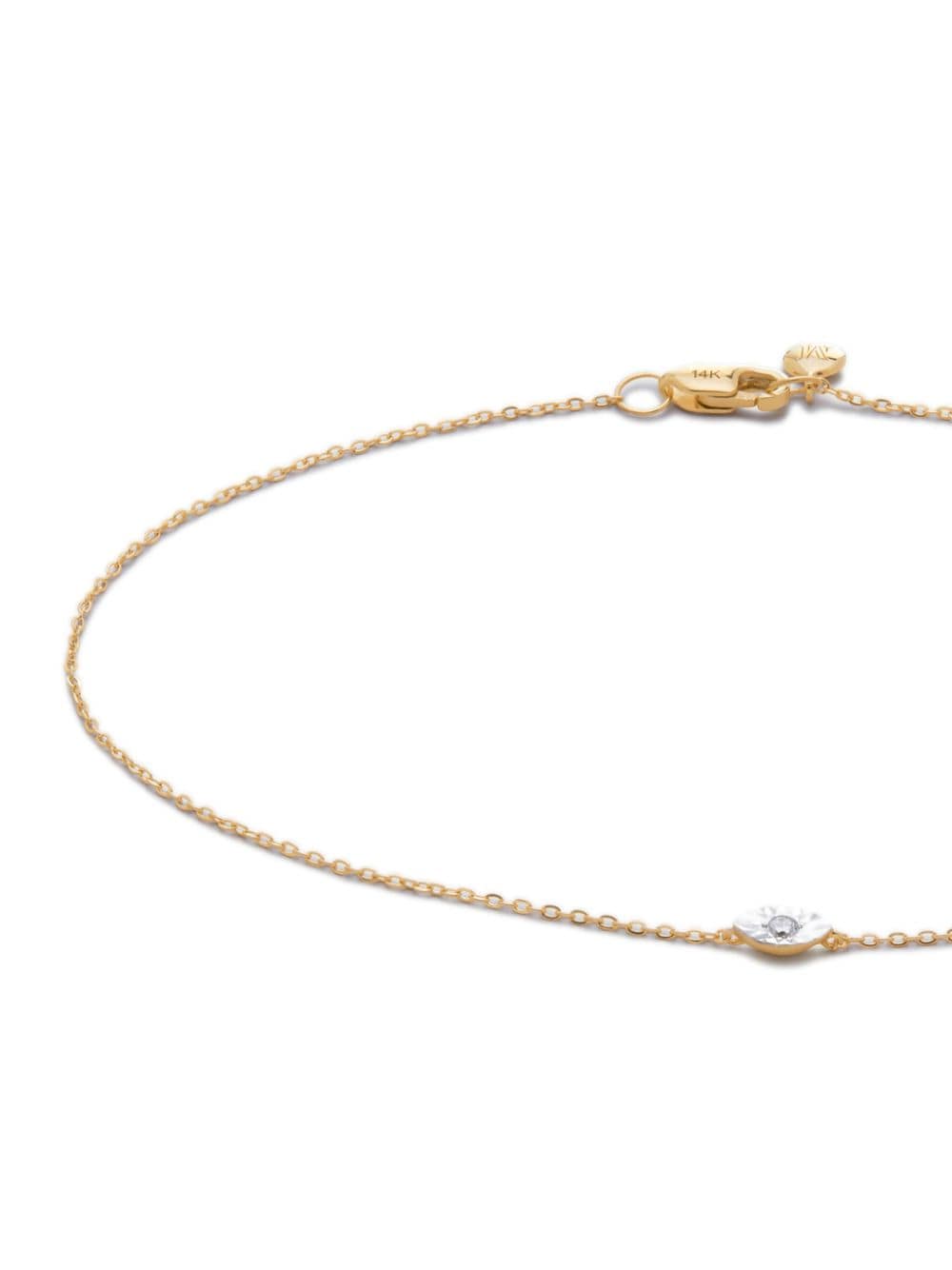 Image 2 of Monica Vinader 14kt yellow gold diamond chain bracelet
