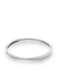 Monica Vinader Nura asymmetric thin bangle - Silver