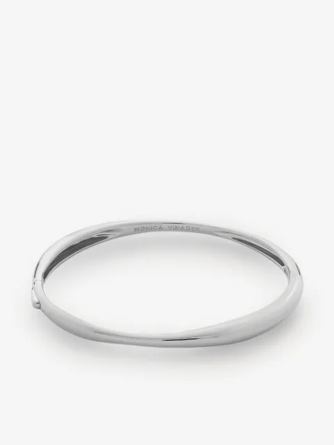 Monica Vinader Nura asymmetric thin bangle