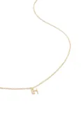 Monica Vinader 14kt yellow gold small Initial H necklace