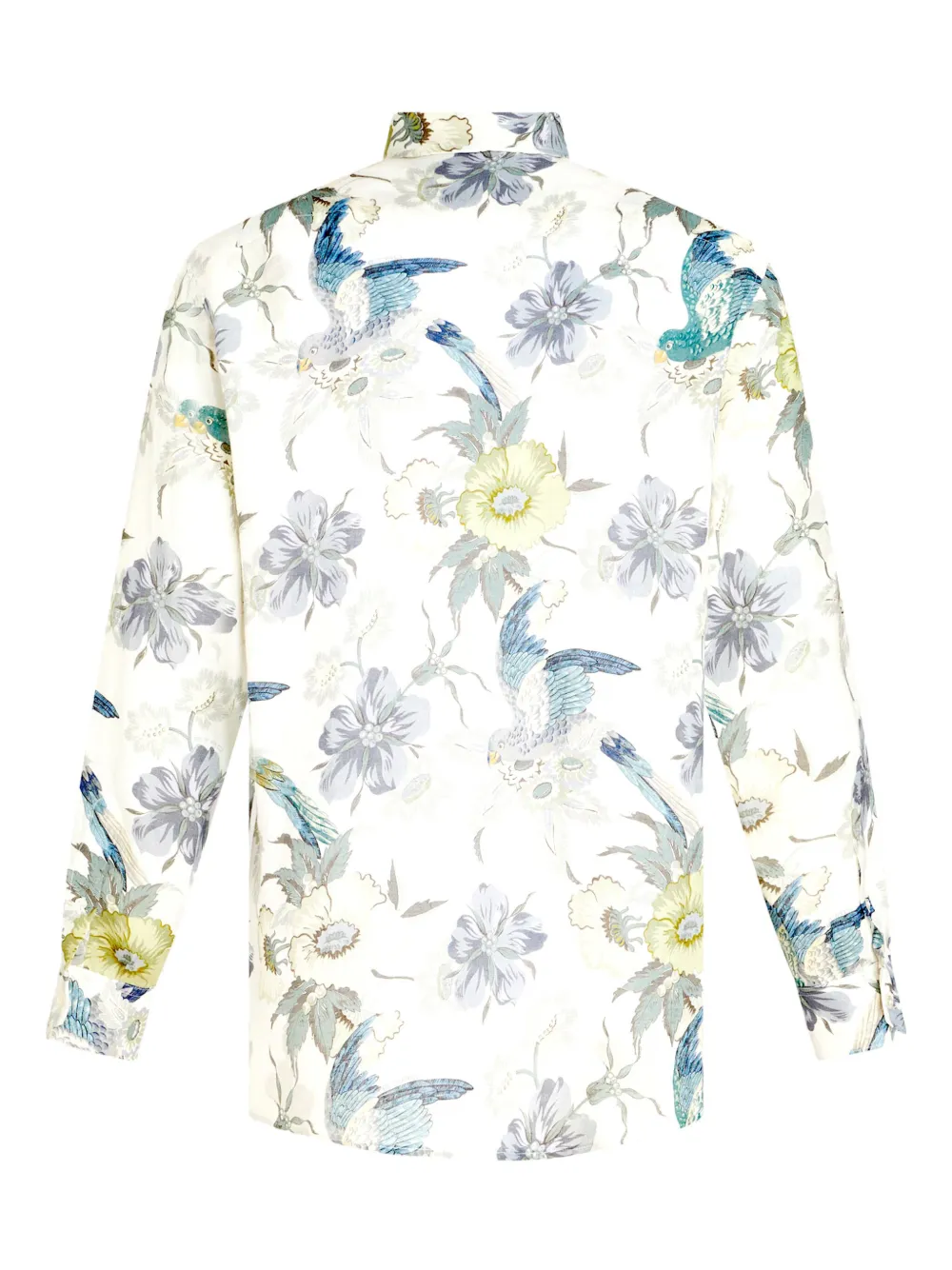 ETRO floral-print button-up Shirt | White | FARFETCH