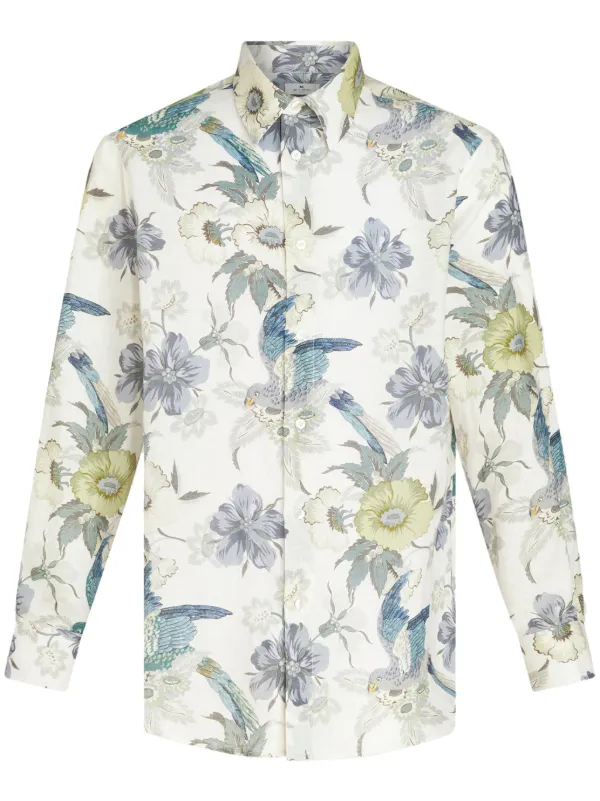 【関税込み】ETRO Floral shirt Etro Floral Print Shirt in 100% Viscose – LOZURI®