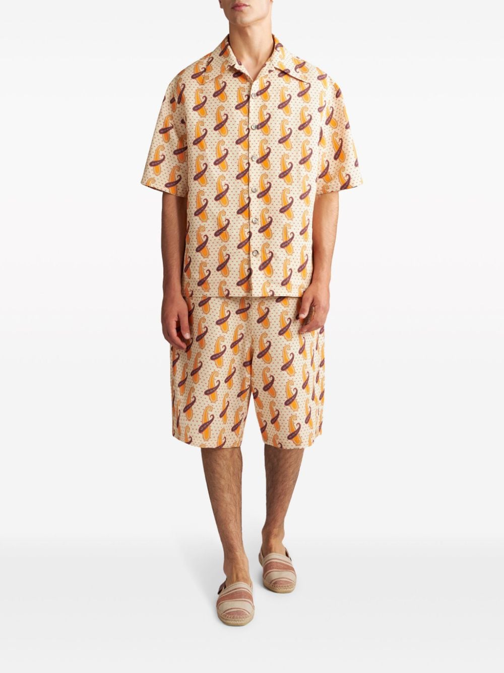ETRO Overhemd met paisley-print Geel