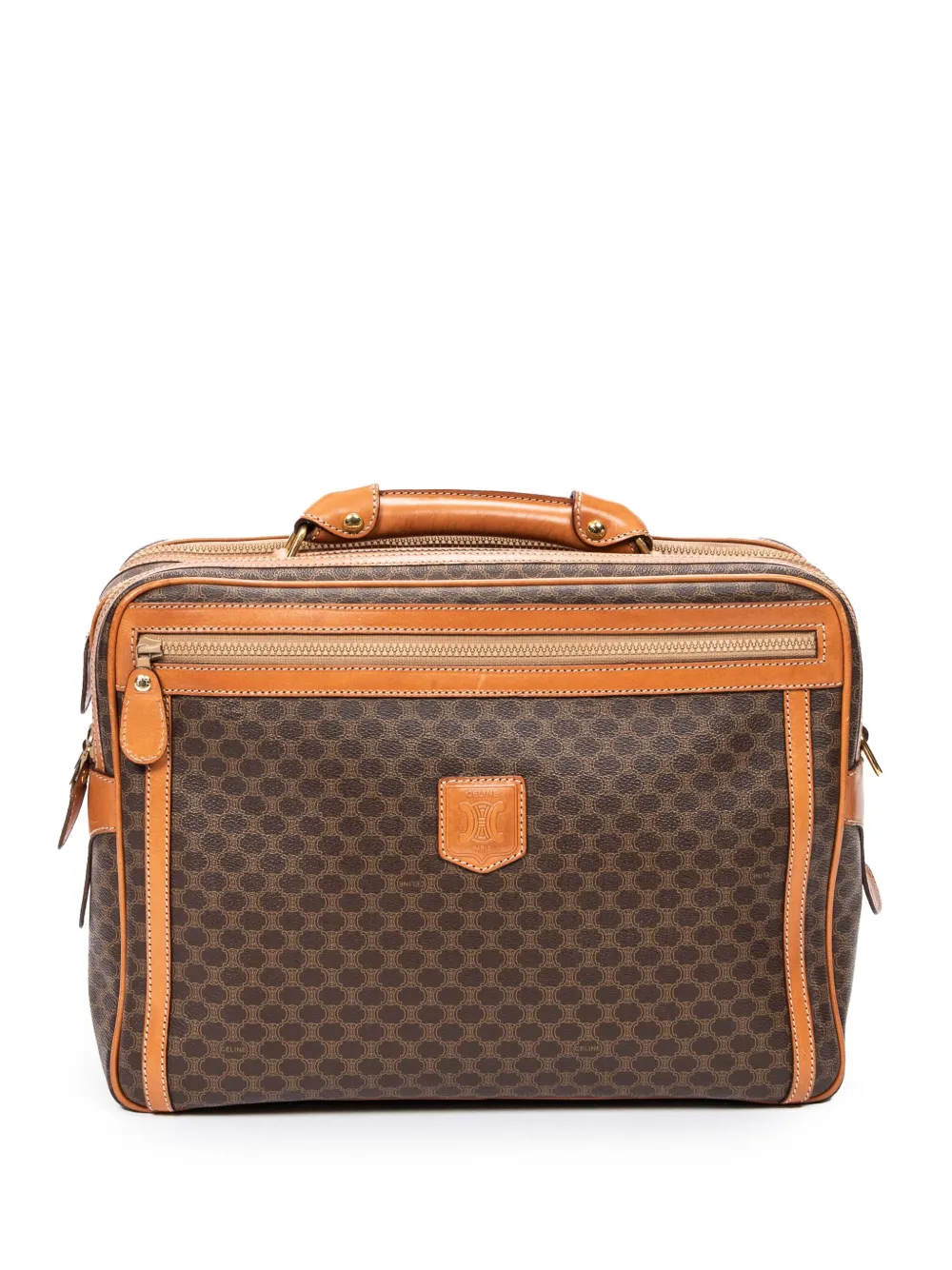 Celine Pre-Owned Borsa Macadam two-way grande - Marrone